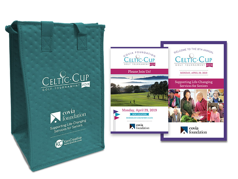 Celtic Cup 2019 goody bag, invitation, and program collateral