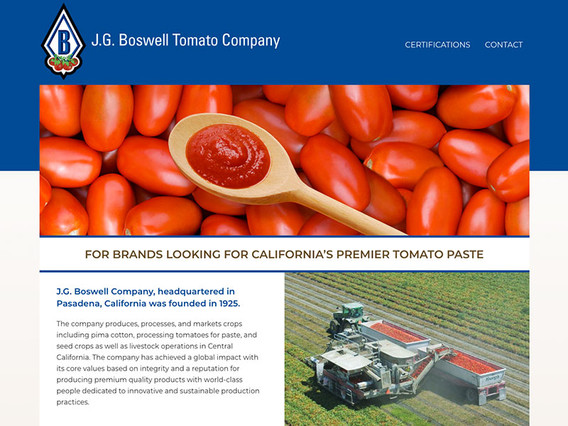 Boswell Tomatoes site