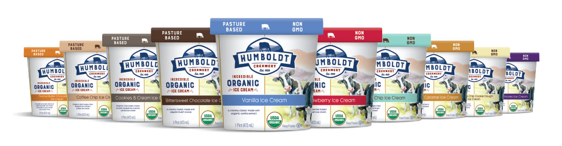 Humboldt Creamery ice cream packaging